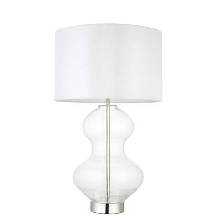 Lampa stołowa Endon Lighting Kelda Shaped 102676 nikiel