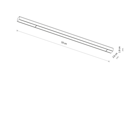 Lampa szynowa Nowodvorski UT-LVM LINE LED 11308 Czarny