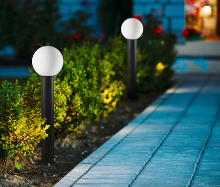 Lampa zewnętrzna Italux OFL-8081-BL Czarny piaskowany