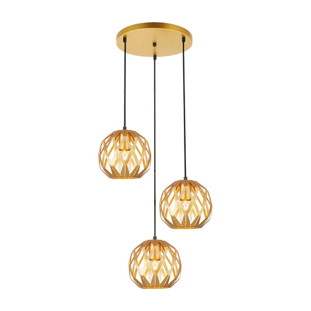 Lampa wisząca Italux Hilo PND-22341-3SA-GD Złoty