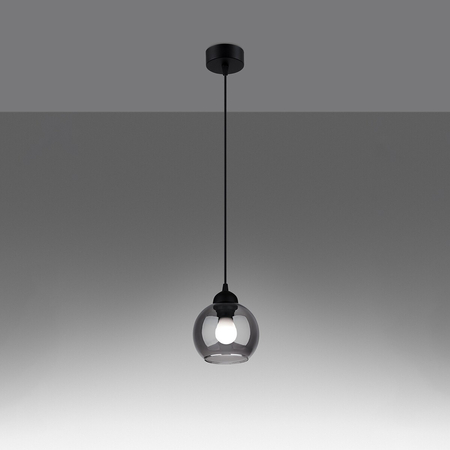 Sollux Lighting Lampa wisząca ALINO 1 czarna SL.1141