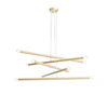 Lampa wisząca TUBO 10 BRASS Aldex 1072M40 mosiądz