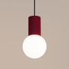 Sollux Lighting Lampa wisząca HALO 1 burgund SL.1749