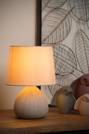 Lampa stołowa Lucide RAMZI beżowy 47506/81/38