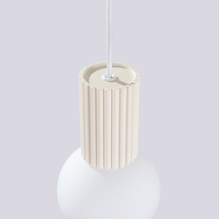 Sollux Lighting Lampa wisząca HALO 1 beżowa SL.1719