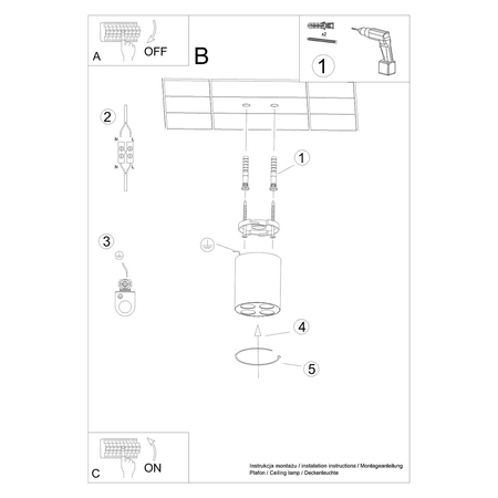 Sollux Lighting Plafon ZOE biały LED SL.1209