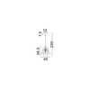 Lampa wisząca Luces Exclusivas MURVOLO LE45363 drewno jasne i ciemne, inny