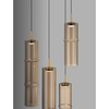 Lampa wisząca Luces Exclusivas SARTANO LE45168 złoty i odcienie złota