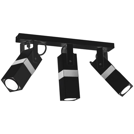 Milagro Lampa sufitowa VIDAR BLACK/CHROME 3xGU10 MLP6286 Czerń / Chrom
