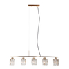 Lampa wisząca Italux Simona PND-40814-5-HBR Złoty