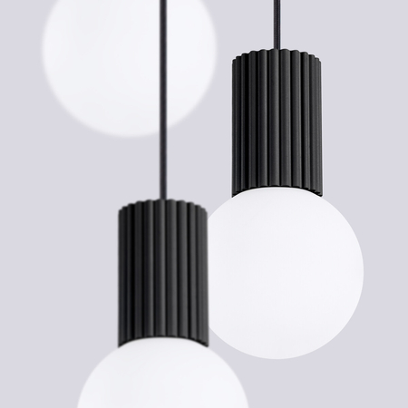 Sollux Lighting Lampa wisząca HALO 3P czarna SL.1715