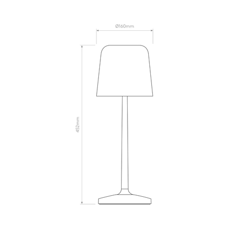 Lampa stołowa Astro Ella Table 1470001 Matowy Czarny