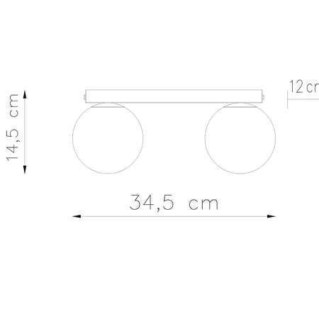 Sollux Lighting Plafon YOLI 2 biały SL.1147