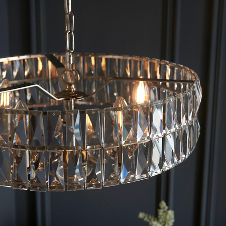 Lampa wisząca Endon Lighting Clifton 104467 nikiel