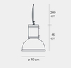 Lampa wisząca Fontana Arte F500090200ALNE Lampara