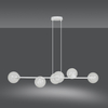 Lampa wisząca ROSSI 6 WH TRANSPARENT Emibig 877/6 biały