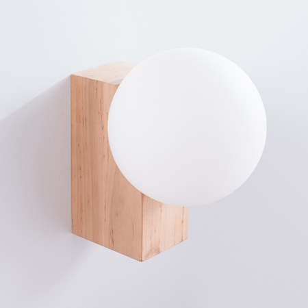 Sollux Lighting Kinkiet BULBO naturalne drewno SL.1682