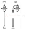 COMO 375 BLACK E27 LED 9W