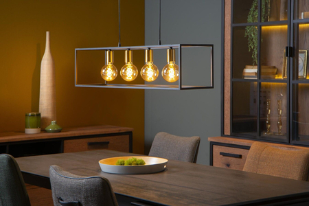 Lampa wisząca Lucide RUBEN 00424/04/30 czarny/złoty