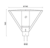 Lampa parkowa Ares 121264112.6 Andrea 60mm