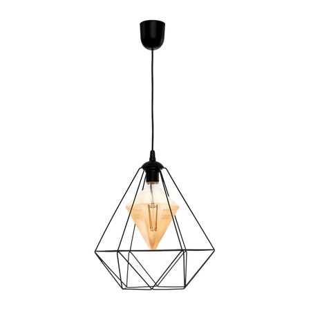 Milagro Lampa wisząca ALAMBRE BLACK 1xE27 4W żarówka w zestawie MLP4130 CZARNY