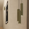 Sollux Lighting Lampa wisząca LAGOS 1 zielona oliwka SL.1484
