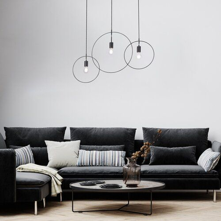 Lampa wisząca Rabalux Dilara 72019 czarny matowy