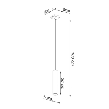 Sollux Lighting Lampa Wisząca LAGOS 1 złoty połysk SL.1200