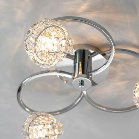 Lampa sufitowa Endon Lighting Talia 76285 chrom