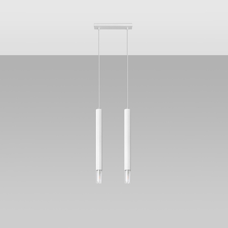Sollux Lighting Lampa wisząca WEZYR 2 biała SL.0958