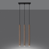 Sollux Lighting Lampa wisząca PASTELO 3L drewno SL.1267