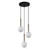 Lampa wisząca Italux Ravena PND-2324-3A GD+OPAL Mosiężny
