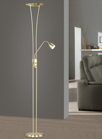 Lampa podłogowa Trio 426410208 złoty