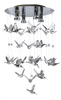 Lampa sufitowa BIRDS Azzardo AZ2449 chrom