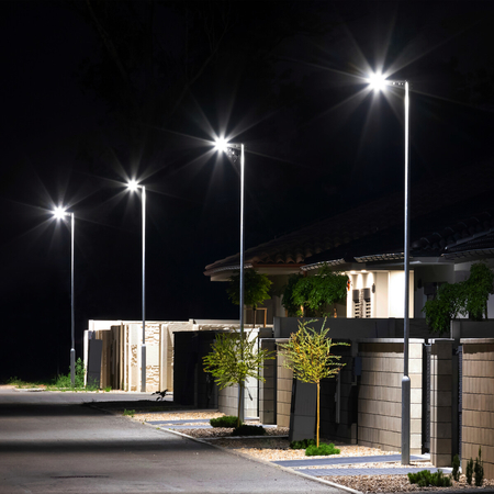 Eko-Light Latarnia Solarna Via 50W 500lm 6000K EKO9093 CZARNY