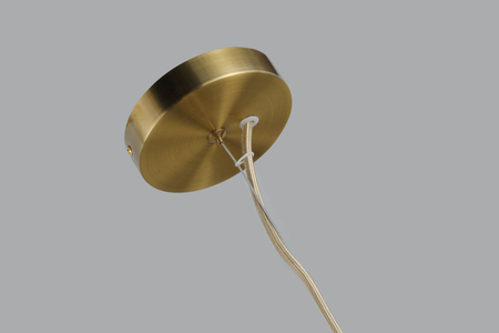 Lampa wisząca OVIEDO 6 GO/BK Azzardo AZ4421 biały/złoty