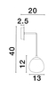 Lampa wisząca Luces Exclusivas ADOBE - złoty LE43366