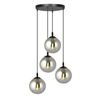 Lampa wisząca COSMO 4 BL PREMIUM GRAFIT Emibig 712/4PREM czarny