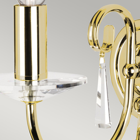 Kinkiet Elstead Lighting Aegean mosiądz AG1-POL-BRASS