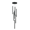 Lampa wisząca Lungo 7xG9 czarna LP-894/7P BK