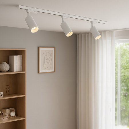 Milagro Track Spot Pipe Biały 1xGU10 3-obwodowy ML2061 BIAŁY