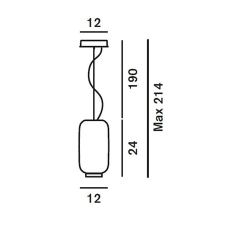 Lampa wisząca Foscarini 210272R1-40 Chouchin mini 2