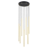 Lampa wisząca SELTER 7 Emibig 1332/7PREM czarny/złoty