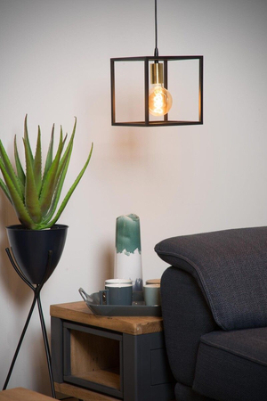 Lampa wisząca Lucide RUBEN 00424/01/30 czarny/złoty