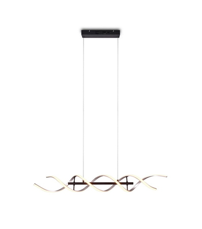 Lampa wisząca Trio 341810205 czarny/srebrny