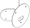 CORNER BRACKET 156 GRAPHITE