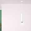 Lampa wisząca KIBO 1 WH/CHROME Emibig 641/1 biały/chrom