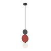 Lampa wisząca Italux PND-59779A-1M-MLTI Czarny, szary, czerwony