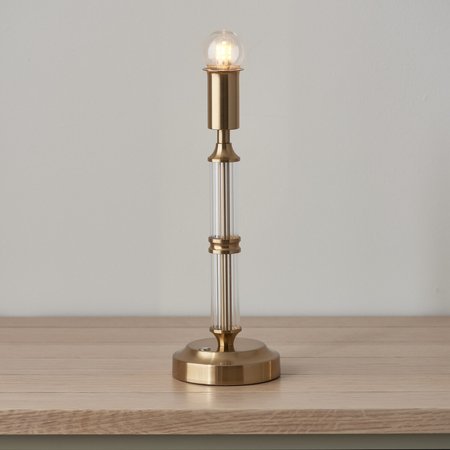 Lampa stołowa Endon Lighting Morton Rechargeable 110463 mosiądz