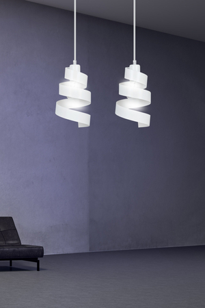 Lampa wisząca SAGA 2 WHITE Emibig 351/2 biały